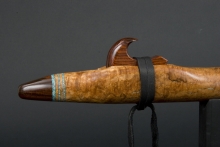 Madrone Burl Native American Flute, Minor, Low D-3, #E11B